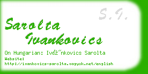 sarolta ivankovics business card